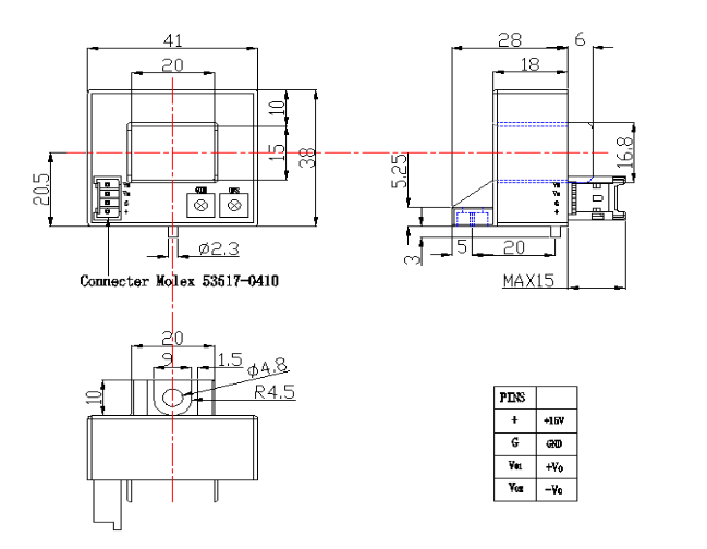 current sensor drawing