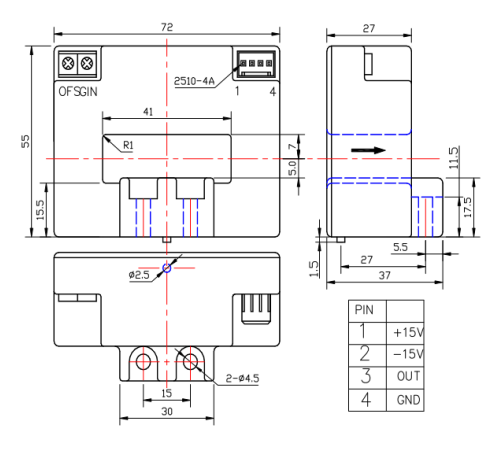 current sensor drawing