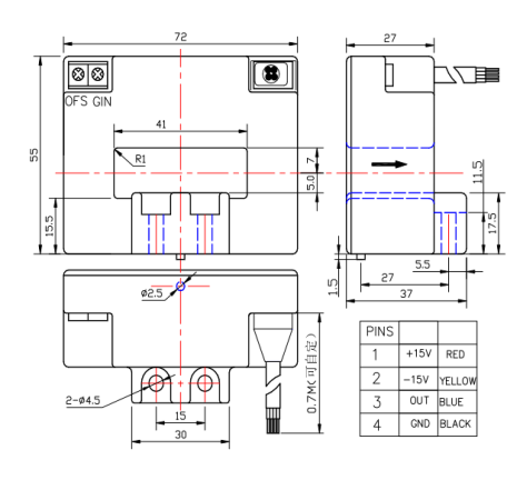 current sensor drawing